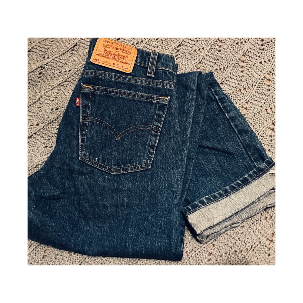 Levi's Dark Blue Slim Straight Jeans
